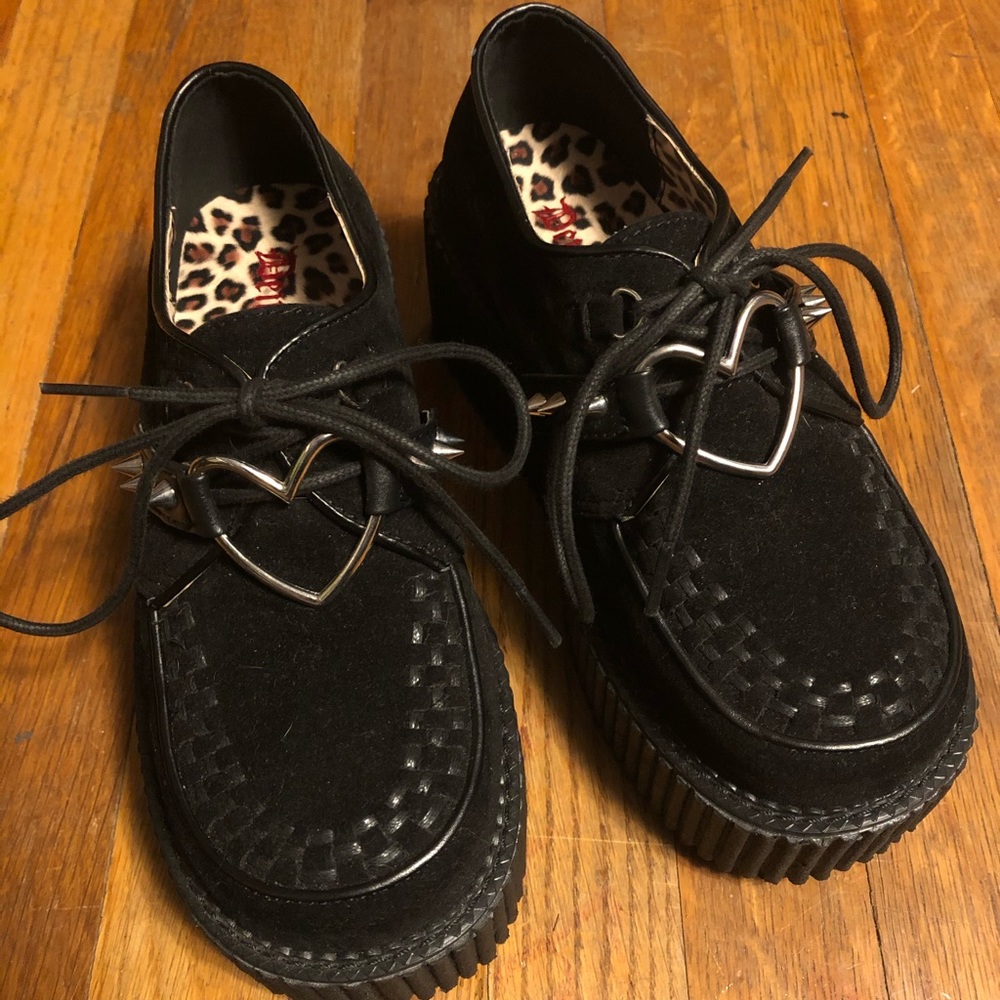 Demonia Heart Ring Creeper Platforms